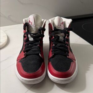 Nike Women's Sneakers - Red, Black, White